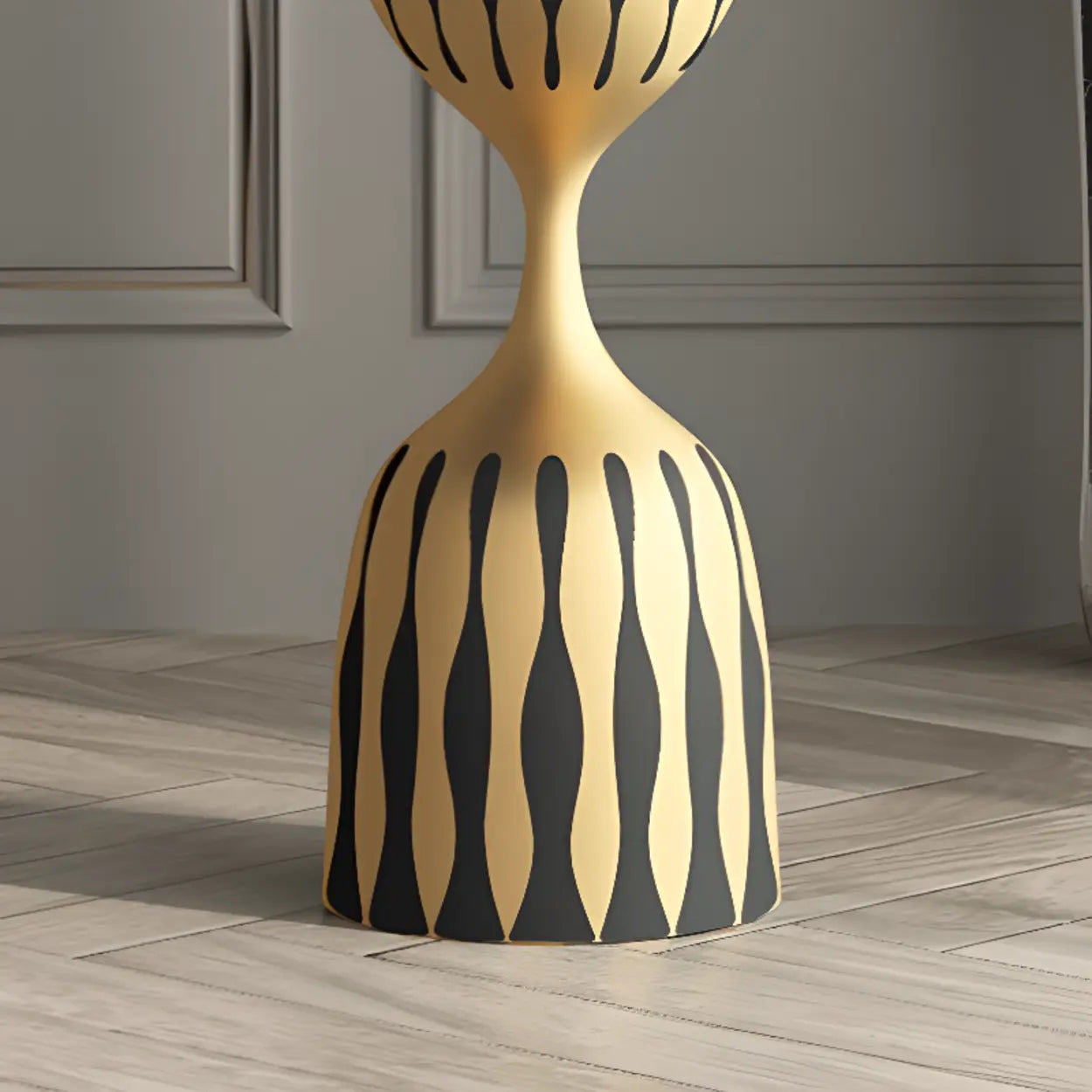 Art-Déco Beistelltisch – Verziertes Metallgestell - Image 11