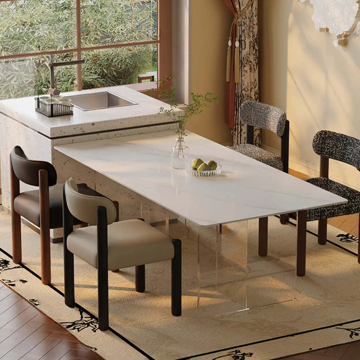 Skandi-Esszimmerstuhl – Gepolsterte Rückenlehne & Holzrahmen - Image 8